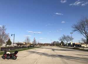 Not one car in the parking lot at 6 PM in Crystal Lake, IL. Normally, it is full in the evening on a week day..