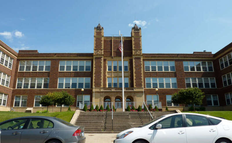 Old Main, Mankato State Teachers College, Mankato, Minnesota, USA.