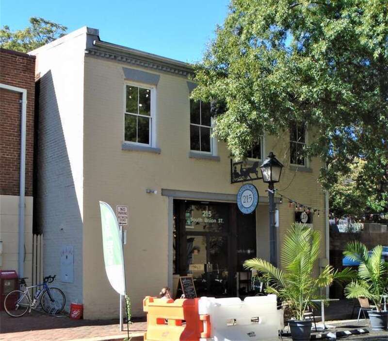 215 South Union Street between Duke and Prince Streets in Old Town Alexandria, Virginia.