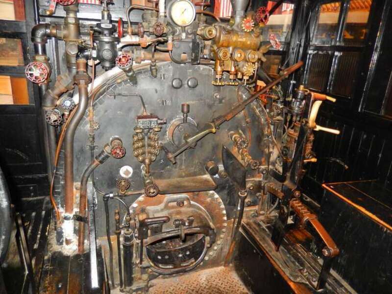 Clinchfield No.1 4-6-0 firebox and controls,  built in 1882, owned by B&amp;amp;O Railroad Museum, Ref: http://www.borail.org/clinchfield.aspx