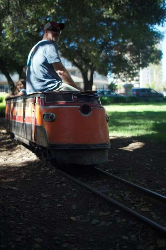 Bianchi miniature railway at Central Park, San Mateo.