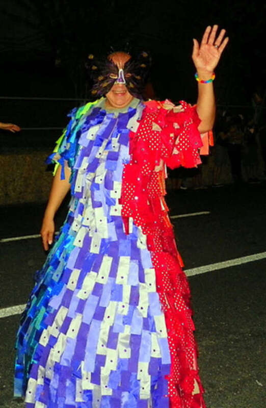 This is/was my costume/.dress (LOL) for  the Austin Pride Parade 2012.