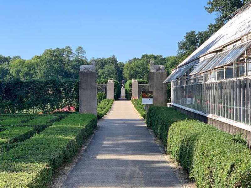 Views from the formal gardens
