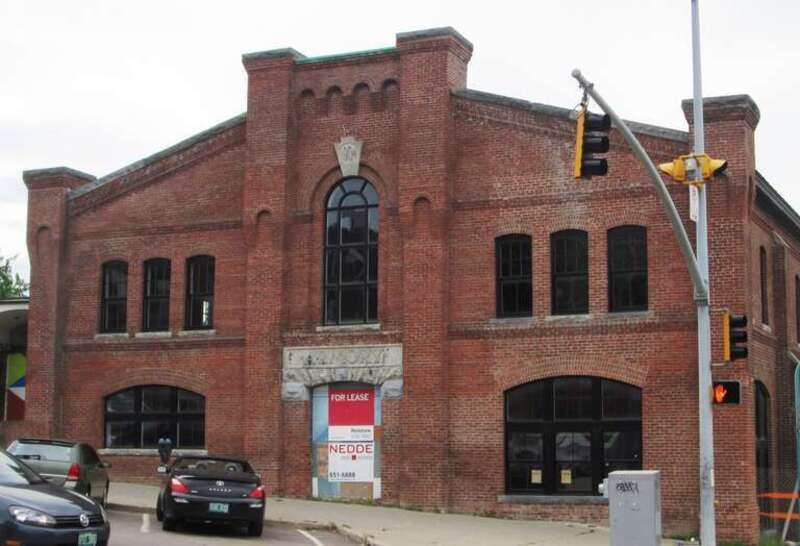 The Armory at 101 Main Street at the corner of Pine Street in downtown Burlington, Vermont was built in 1904 by Urban Woodbury.   Having served many purposes, including several times as a nightclub, the building was rehabilitated in 2007, and as of