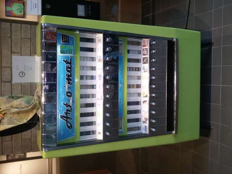 An art-o-mat machine in the Yellowstone Art Museum.