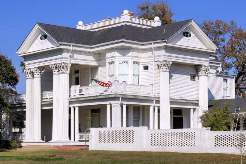 The Astin-Porter Home in Bryan, Texas, United States was finished in 1903 and designated a Recorded Texas Historic Landmark in 1980. Marker text:&quot;Built for Onah (Ward) Astin (d. 1944), the wife of cotton planter James H. Astin (d. 1897), this house