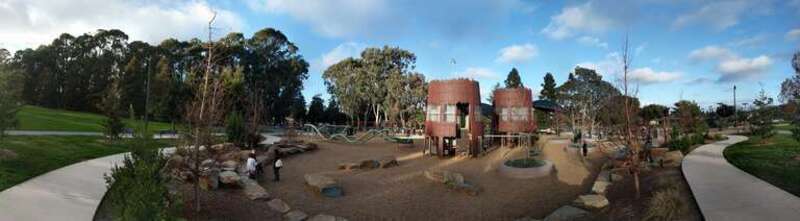 Beresford Park, San Mateo. After the Cub Scout meeting.