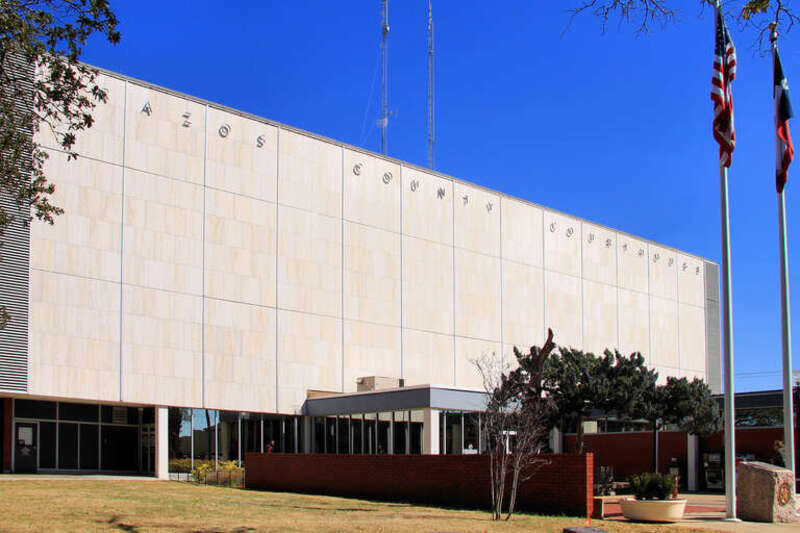 The Brazos County Courthouse in Bryan, Texas, United States.