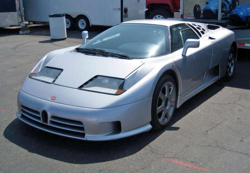 Bugatti EB110 SS at the Laguna Seca Historics, 2009.