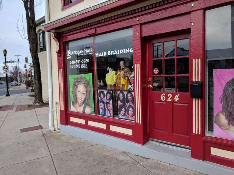 CMT African Hair Braiding &amp;amp; Boutique in Downtown Frederick, Maryland.
