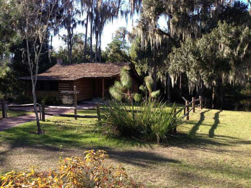 A cabin in Shingle Creek Regional Park in Kissimmee, Florida.