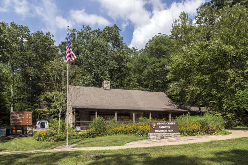 The visitor center at Catoctin Mountain Park, Maryland, USA