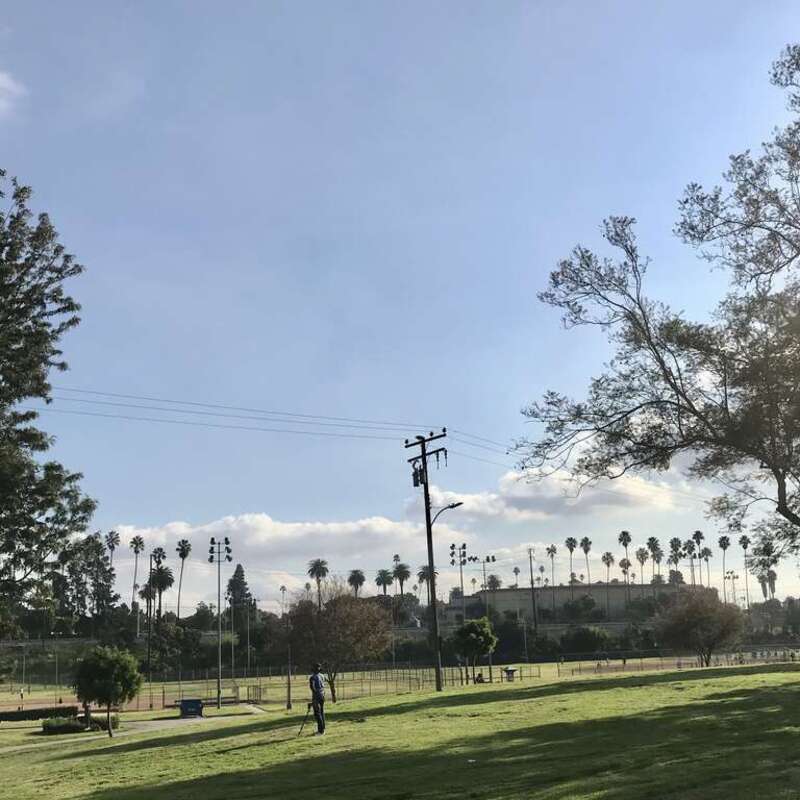 Centinela Park vista 2020, Edward Vincent Jr Park, Inglewood, California