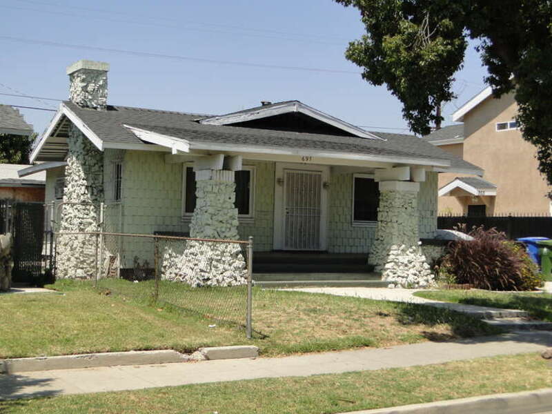 Charlotta Bass House —  697 E. 52nd Place, South Los Angeles, California.
Within the 52nd Place Historic District, on the National Register of Historic Places in Los Angeles.