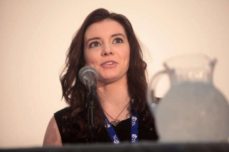 Cherami Leigh speaking at the 2014 VidCon at the Anaheim Convention Center in Anaheim, California.

Please attribute to Gage Skidmore if used elsewhere.
