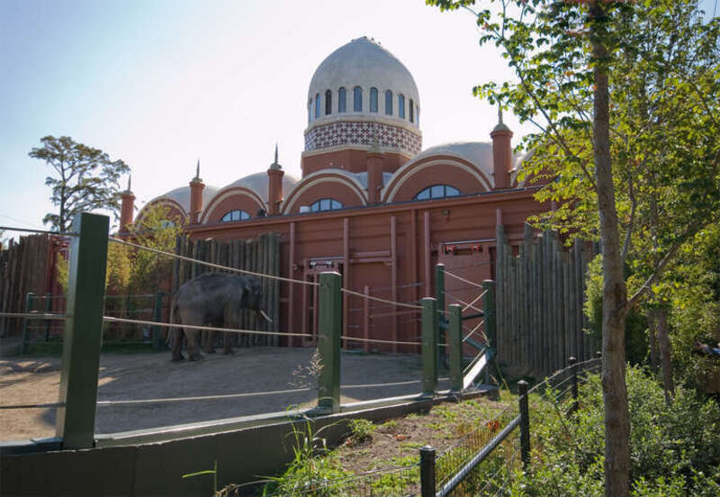 Elephant house is among the historic structures at the Cincinnati Zoo.
