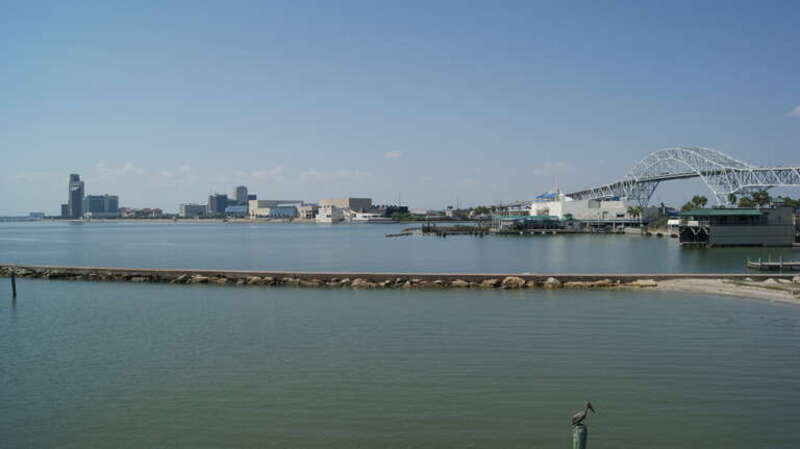 City of Corpus Christi (view from N), Texas, USA