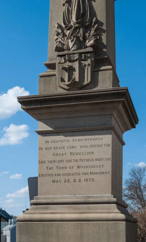 Civil War memorial, Woonsocket, Rhode Island