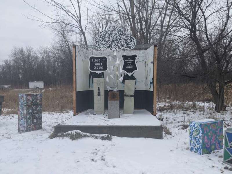 &quot;Cloud...? What Cloud?&quot; display as part of File Herd: On the Road to Extinction