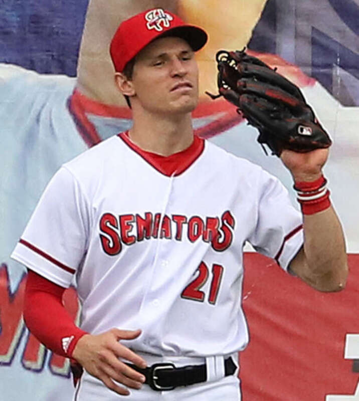 Cody Wilson on the field with the Harrisburg Senators at FND Field on May 16, 2021