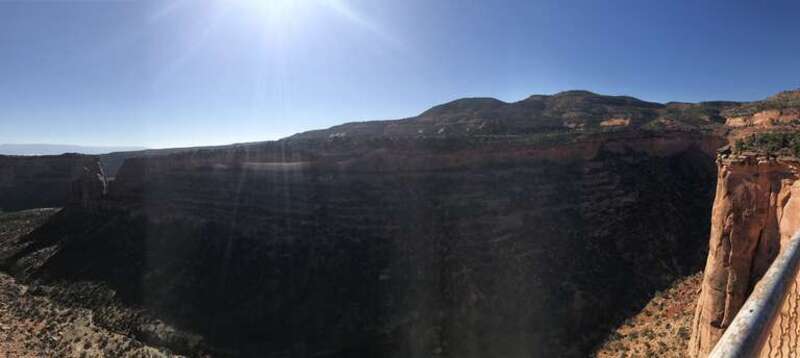 This is a picture taken at the Colorado National Monument that represents the natural beauty it holds.