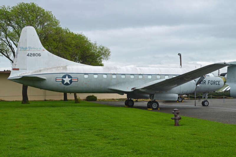 c/n 340-201.
Full US military serial 54-2806.
On display at the Travis AFB Heritage Center, CA.

5th March 2016