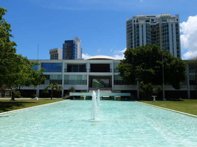 The historic Supreme Court Building (built 1952–1956), located in Luis Muñoz Rivera Park, San Juan, Puerto Rico, is listed on the U.S. National Register of Historic Places.