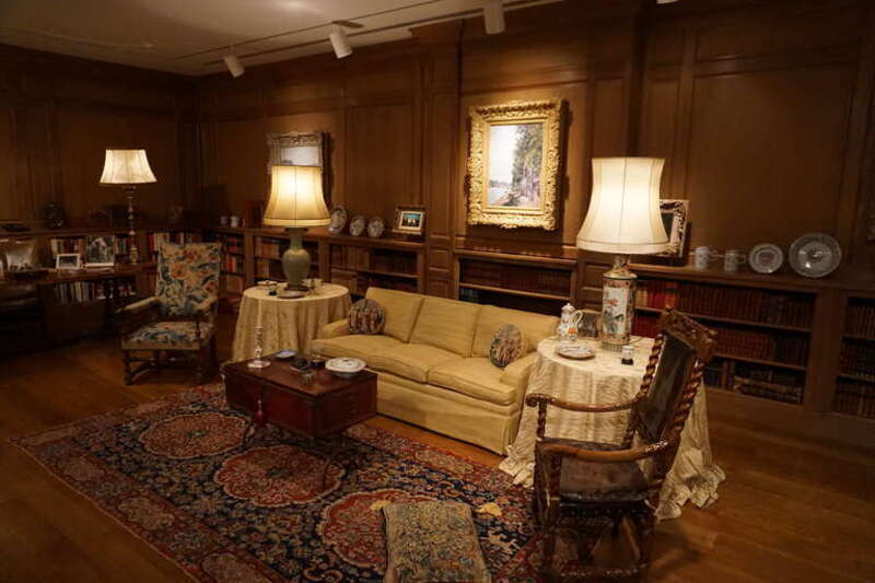 The Villa La Pausa library replica at the Dallas Museum of Art in Dallas, Texas (United States).