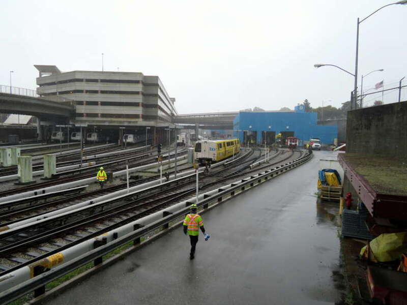 Daly City Yard in March 2018. Photo taken with permission during a yard tour.