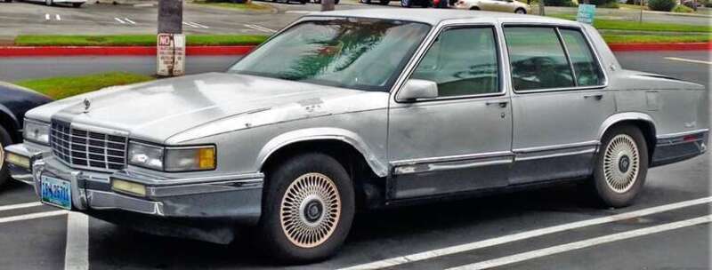 This old, beat-up Caddy came from Wyoming