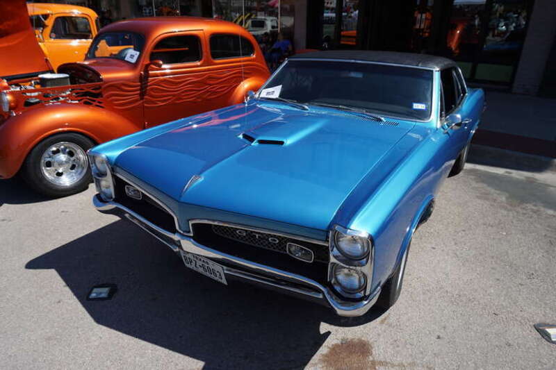 A 1967 Pontiac GTO at the Arts, Antiques &amp;amp; Autos Extravaganza in Denton, Texas (United States).