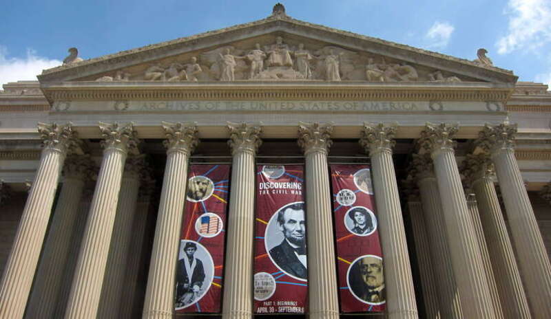Destiny (1935, Adolph Alexander Weinman) located above the south entrance to the National Archives Building in Washington, D.C.