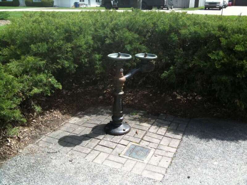 Drinking fountain at Bartlett Park