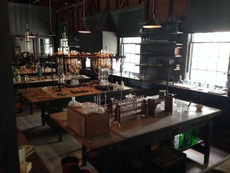 A photo of the Edison Laboratory at the Henry Ford/Thomas Edison Winter Estates in Ft. Myers, Florida.