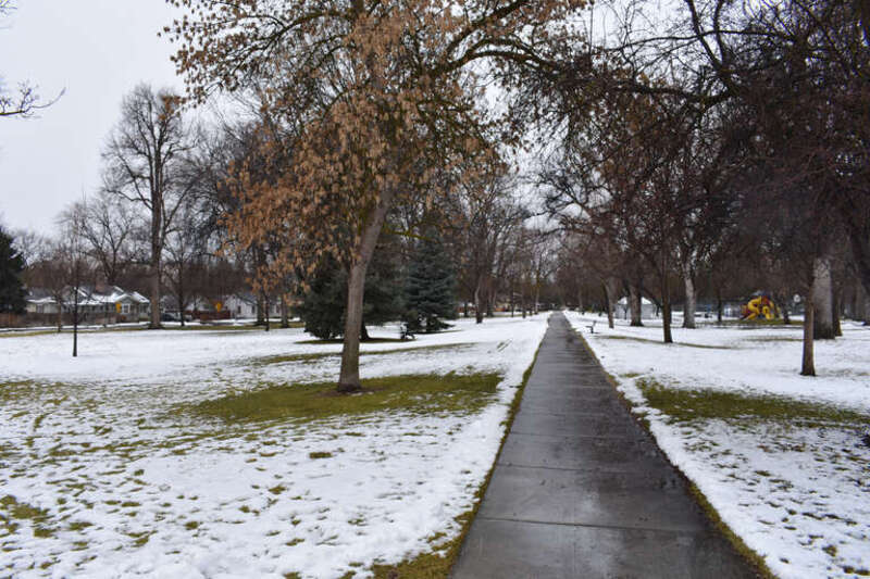 Winter at Elm Grove Park in Boise, Idaho