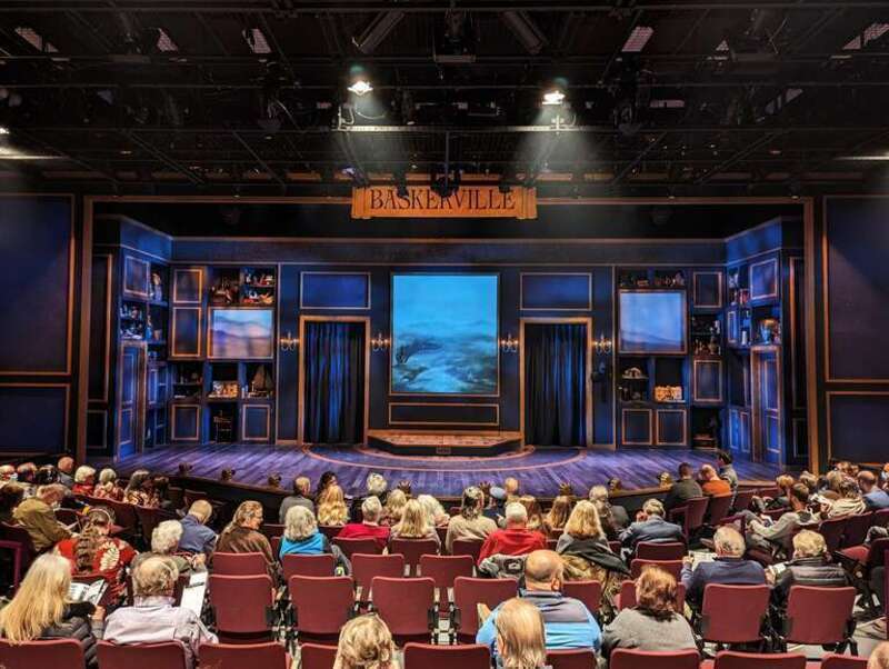 The Everyman Theatre auditorium ahead of a performance of &quot;Baskerville.&quot;