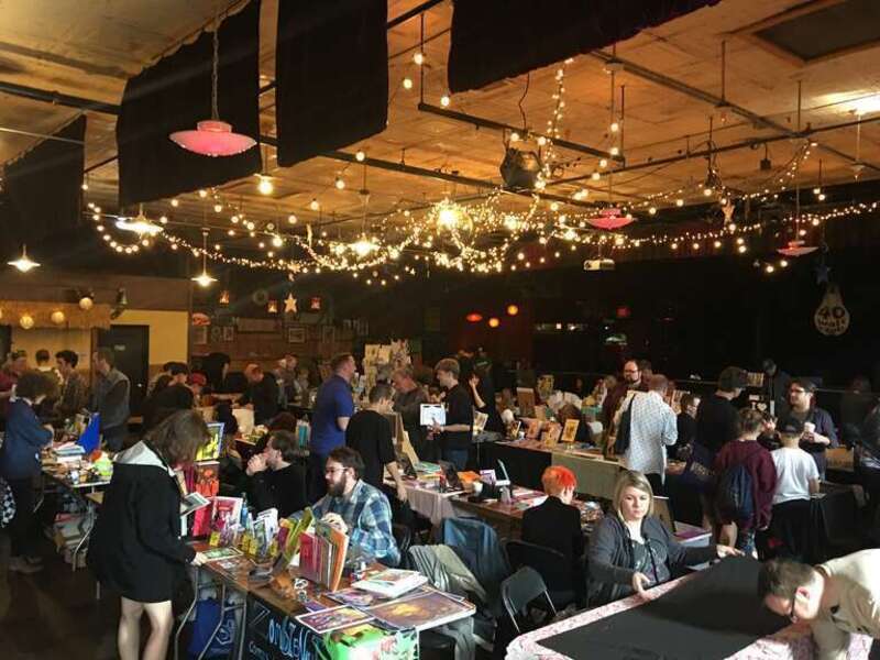The annual FLUKE Mini-Comics &amp;amp; Zine Festival inside the 40 Watt Club in Athens, Georgia, in 2018.
