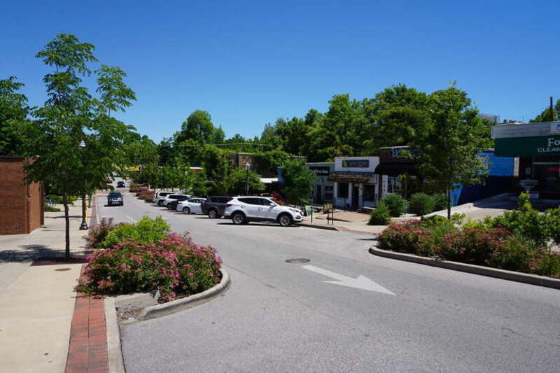 North Block Avenue in Fayetteville, Arkansas (United States).