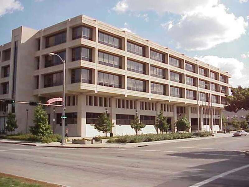 Robert V. Denney Federal Building and U.S. Courthouse, located at 100 Centennial Mall North, Lincoln, Nebraska.