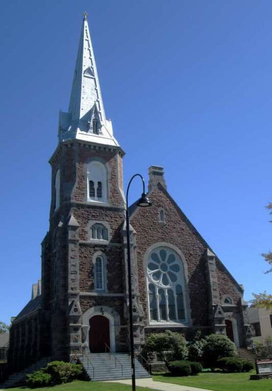 The First United Methodist Church at 21 Buell Street at S. Winooski Avenue in Burlington, Vermont was built in 1869 and was designed by Alexander R. Esty in the Romanesque Revival style. It is listed on the National Register of Historic Places.