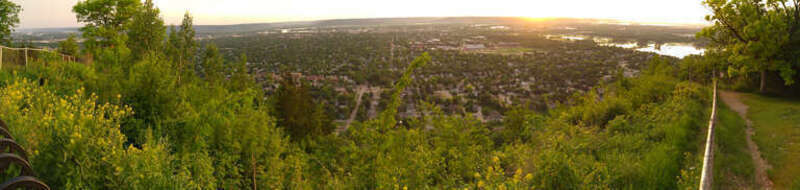 From Grandad Bluff overlooking La Crosse, Wisconsin.