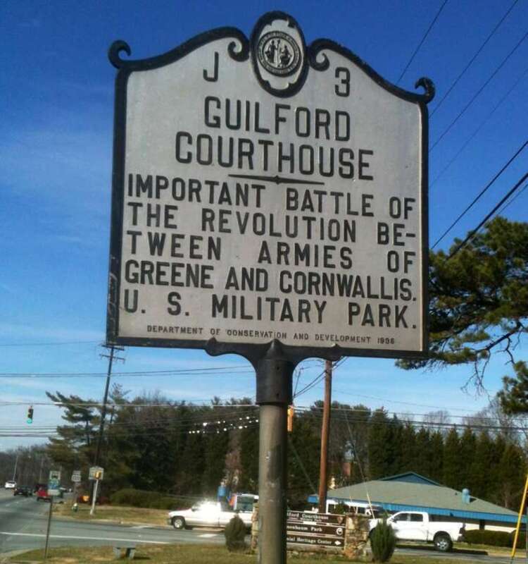 GUILFORD COURTHOUSE - NC State Historical Marker