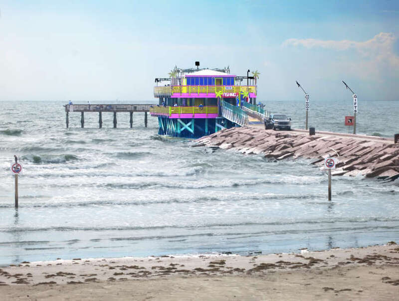 Located on the Gulf of Mexico in Galveston,, the 61st St. Fishing Pier offers fun for both families and fishermen. Bring your own rods and bait, or rent or purchase supplies in the bait and tackle shop.
In addition, they have a viewing deck for those