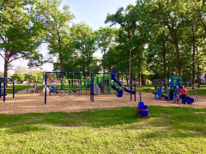 A spring evening at Ferndale's Garbutt Park