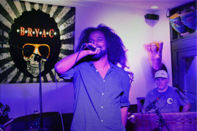 500px provided description: Haile Supreme of Congo Sanchez at BRYAC in Bridgeport, Connecticut [#Bar ,#Band ,#Connecticut ,#Bridgeport ,#Singer ,#Performance ,#New England ,#Club ,#Sing ,#Reggae ,#BRYAC ,#Congo Sanchez]
