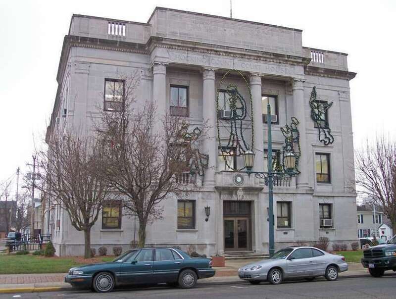 The Hocking County Courthouse in w:Logan, Ohio. Contributing property to the Logan Historic District, listed on the National Register of Historic Places April 19, 2010.