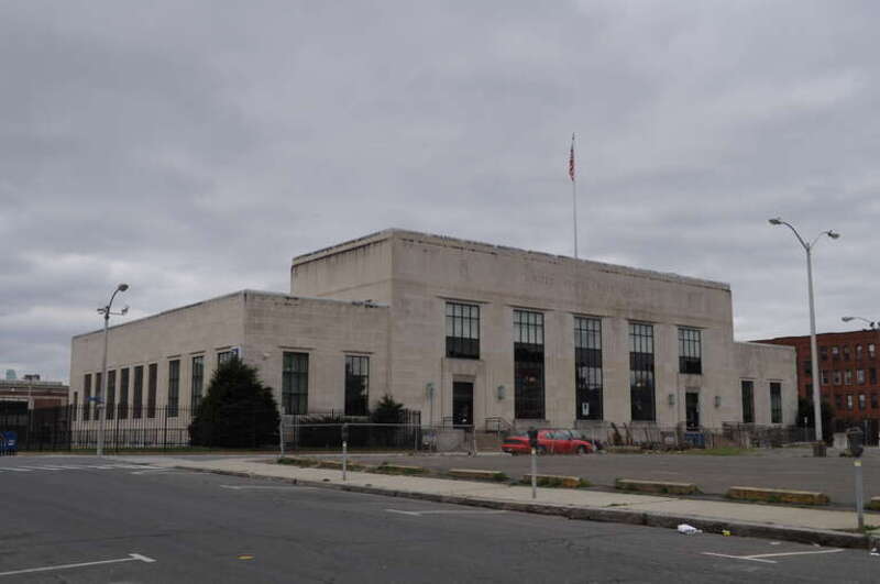 Central post office, Holyoke, Massachusetts, USA.