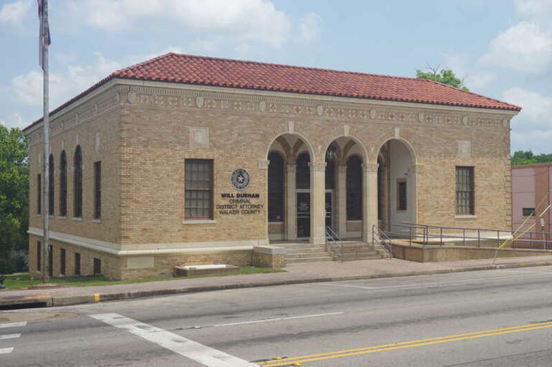 The Walker County District Attorney building in Huntsville, Texas (United States).