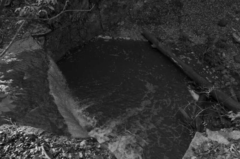 One of the Waterfalls at Indian Run Falls in Dublin, Ohio. Indian Run Falls comes from South Fork Indian Run creek before the confluence with North Fork Indian Run creek shortly it merges into the Scioto River. This is a unique place in Franklin