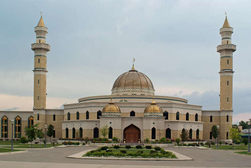 The Islamic Center of America, the largest mosque in the United States, located in Dearborn, Michigan.